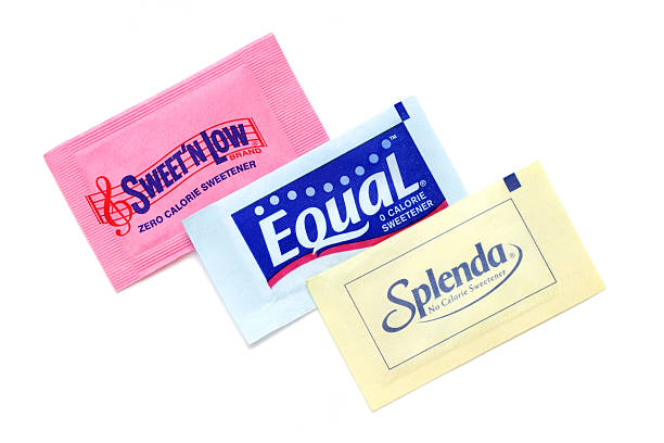 sweet n basse, equal et édulcorants splenda artificiel - sachet photos et images de collection