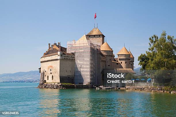 Chillon Castle Stock Photo - Download Image Now - Castle, Central Europe, Chateau De Chillon