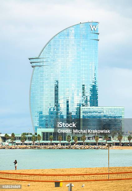 W Hotel In Barcelona Stock Photo - Download Image Now - Architecture, Barcelona - Spain, Beach