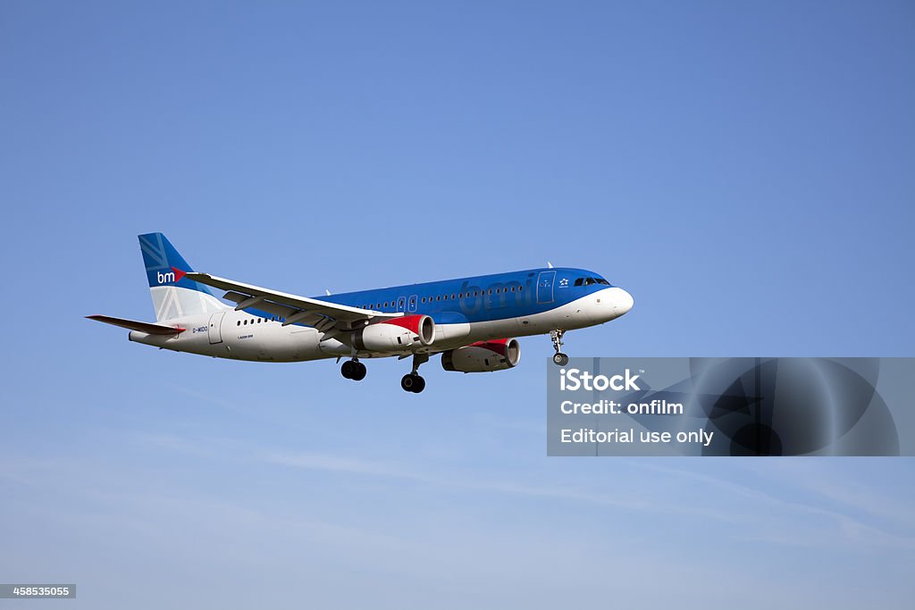bmi British Midland Airbus A320 - Foto de stock de Aeropuerto libre de derechos