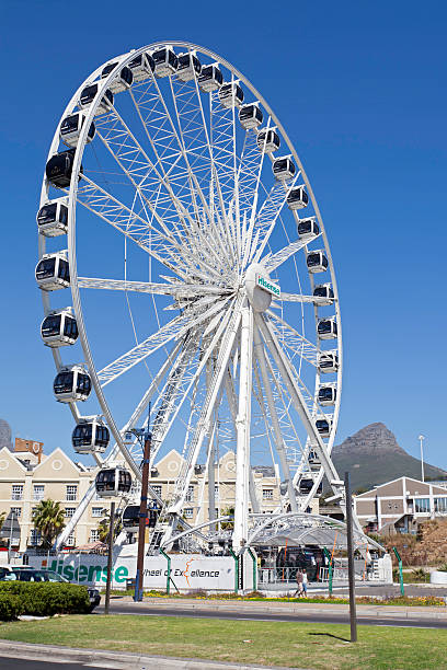 Cape Town, South Africa - October, 9th 2010: The Ferris-wheel at V&A Waterfront known as the \\\