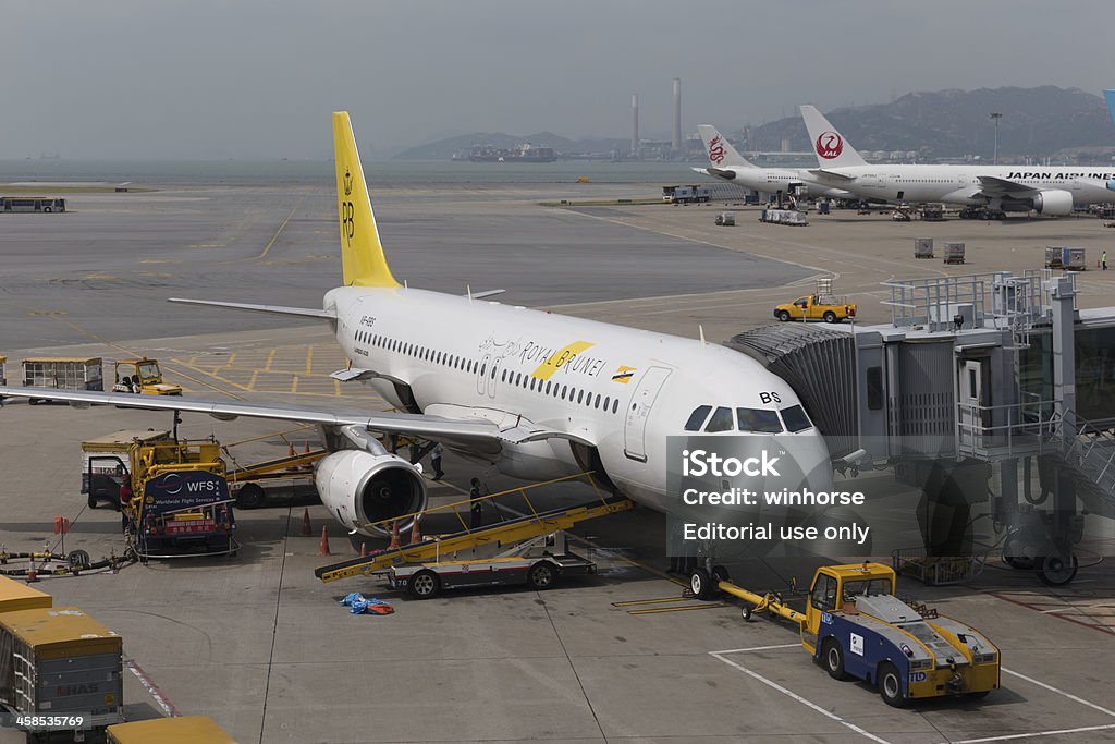 ロイヤルブルネイ航空のエアバスエアバス A - アジア大陸のロイヤリティフリーストックフォト