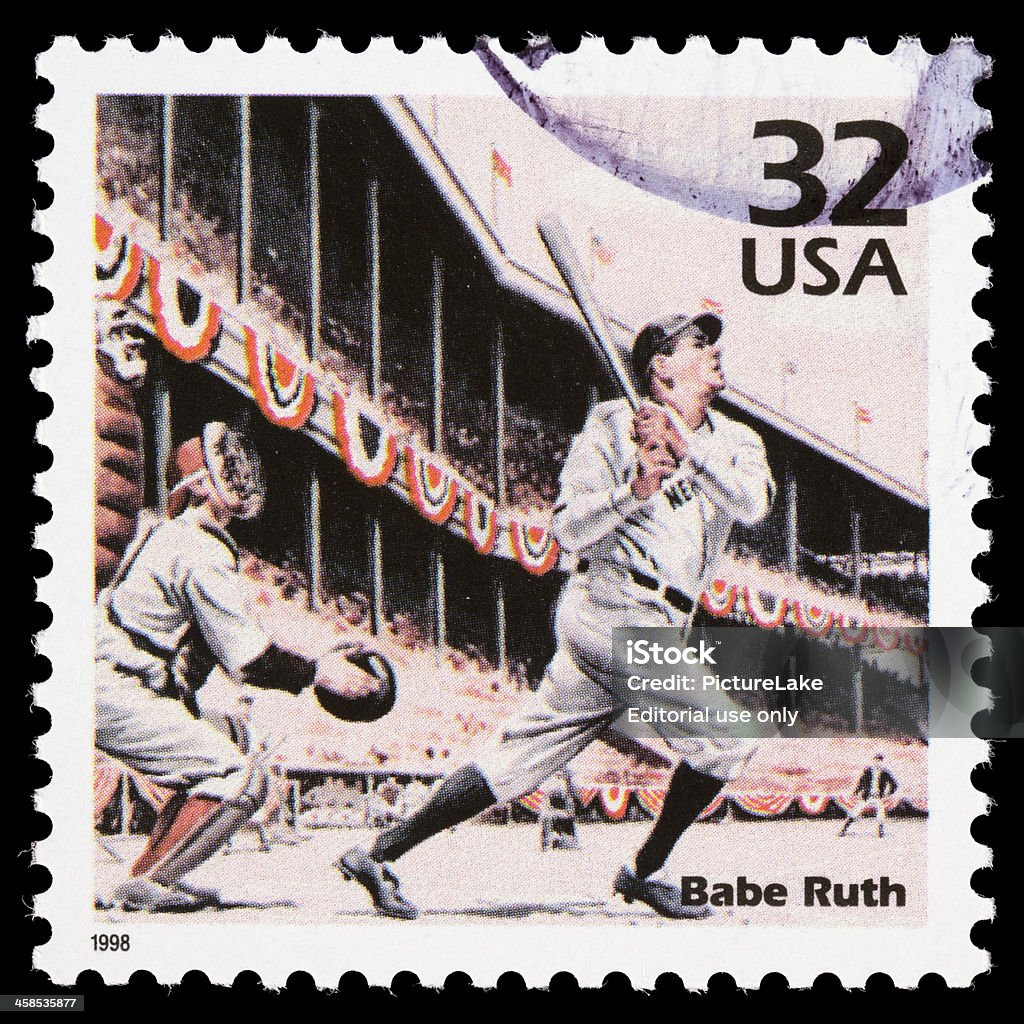 Babe Ruth Znaczek pocztowy USA - Zbiór zdjęć royalty-free (Babe Ruth)