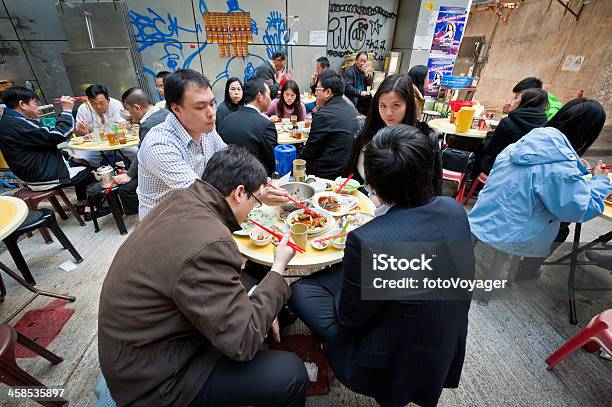 Chinês Diners Comer O Almoço Hong Kong - Fotografias de stock e mais imagens de Hong Kong - Hong Kong, Restaurante, Café - Edifício de Restauração