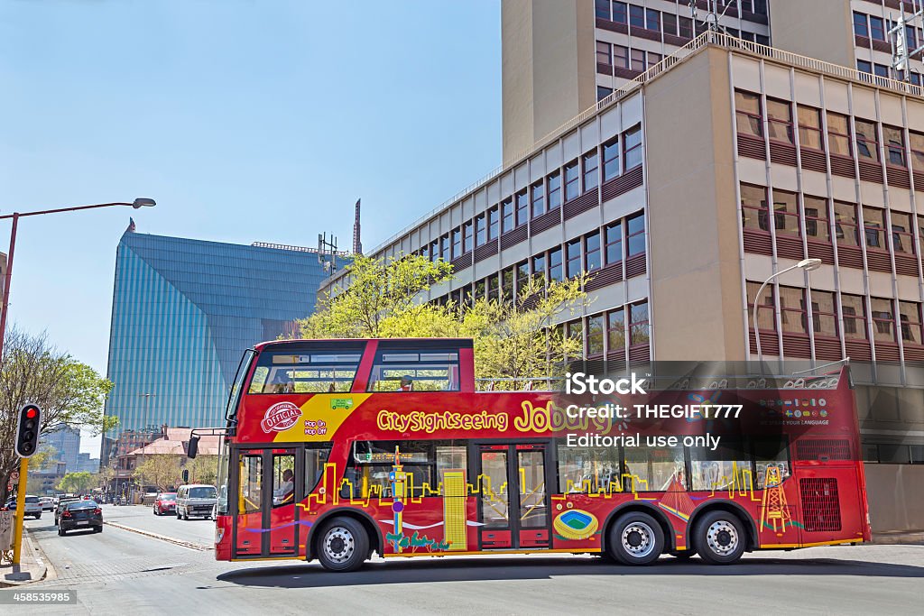 Autocarro Citysightseeing Joanesburgo - Royalty-free Bolsa de valores de Joanesburgo Foto de stock