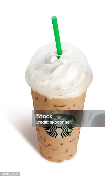 Starbucks Venti Vanillefrappucino Auf Weiß Stockfoto und mehr Bilder von Mitnahme-Speisen - Mitnahme-Speisen, Studioaufnahme, Kaffee - Getränk
