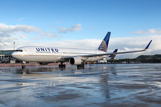 united airlines boeing 767-300/er - named airline fotografías e imágenes de stock