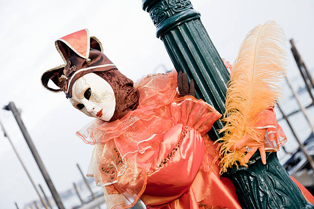 máscara de carnaval de veneza - venice italy flash - fotografias e filmes do acervo