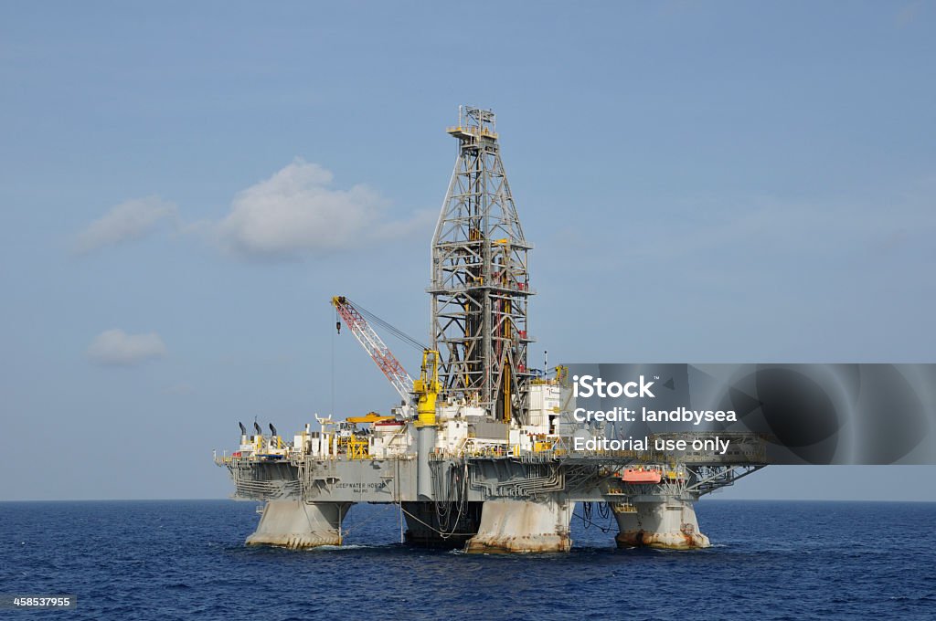 Die Deepwater Horizon - Lizenzfrei Bohrinsel Stock-Foto