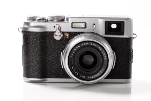 Lismore, Australia - July 6, 2011: Upon introduction the retro styled Fujifilm X100 was quickly snapped up by eager photographers keen on quality images as well as fashionable looks