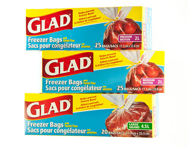 Glad Freezer Bags Stock Photo - Download Image Now - Box - Container,  Close-up, Color Image - iStock