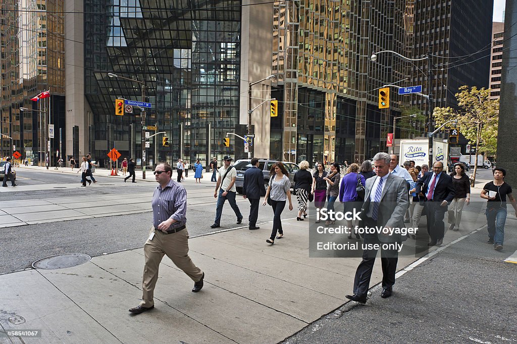 Toronto downtown Büro Arbeitnehmer city street - Lizenzfrei Toronto Stock-Foto