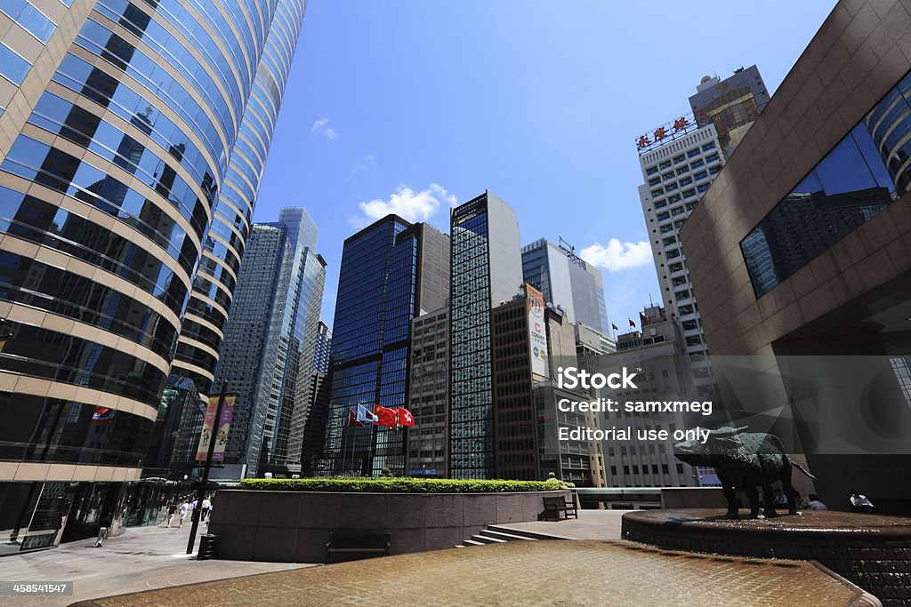 Praça Exchange Hong Kong - Royalty-free Hong Kong Foto de stock