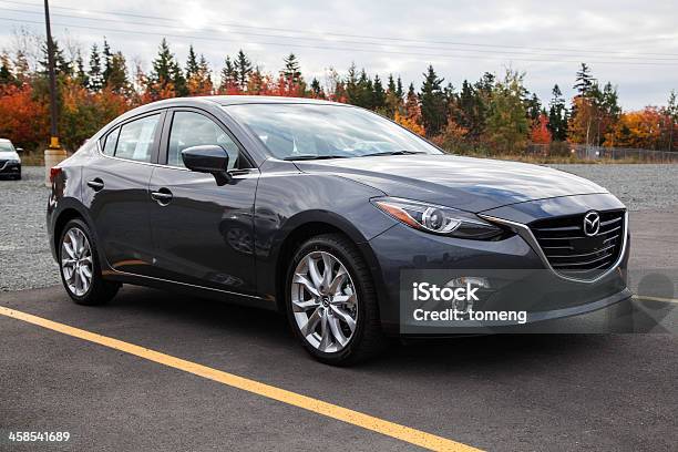 New Mazda 3 Sedan Stock Photo - Download Image Now - 2014, Car Dealership, City