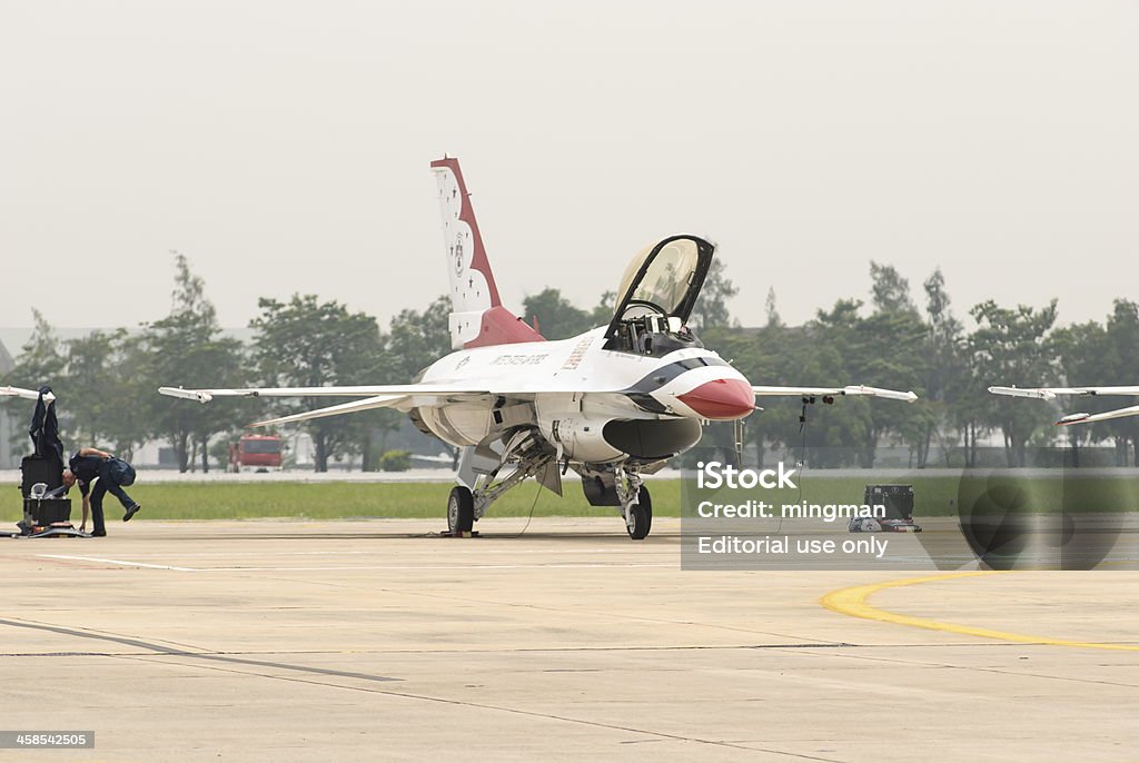 USAF Thunderbirds a preparar para ser desligado - Royalty-free Acrobacia aérea Foto de stock