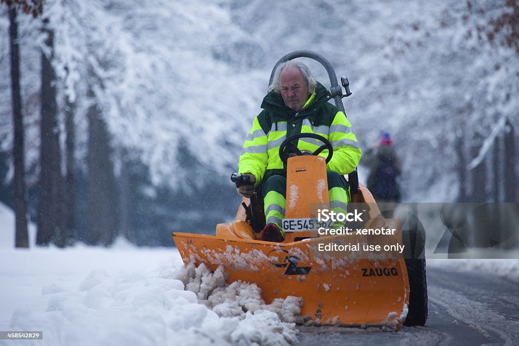 Snow removal à Genève - Photo de Chasse-neige libre de droits