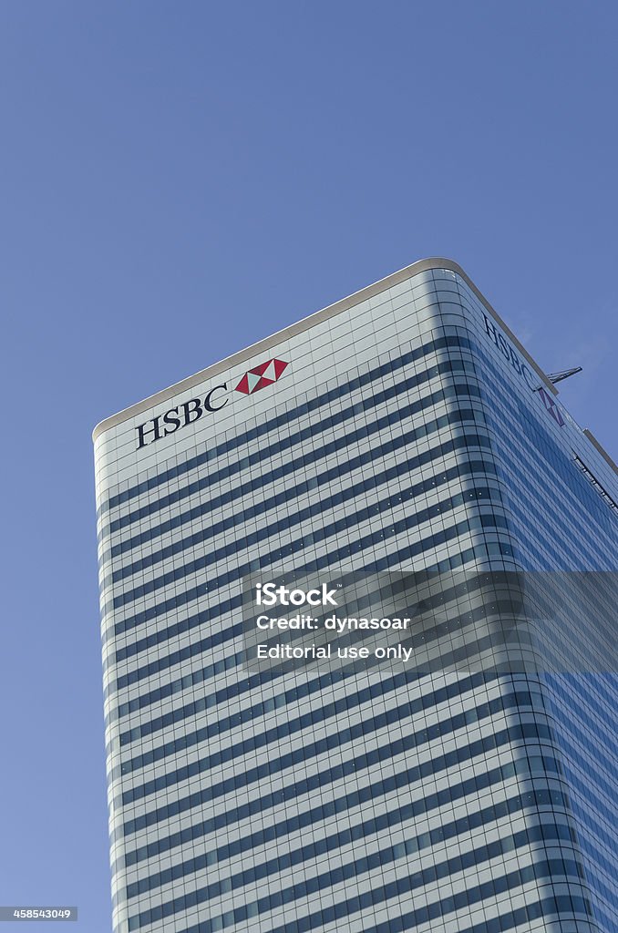 HSBC グループの世界本社、カナリーワーフ、ロンドン - HSBCのロイヤリティフリーストックフォト