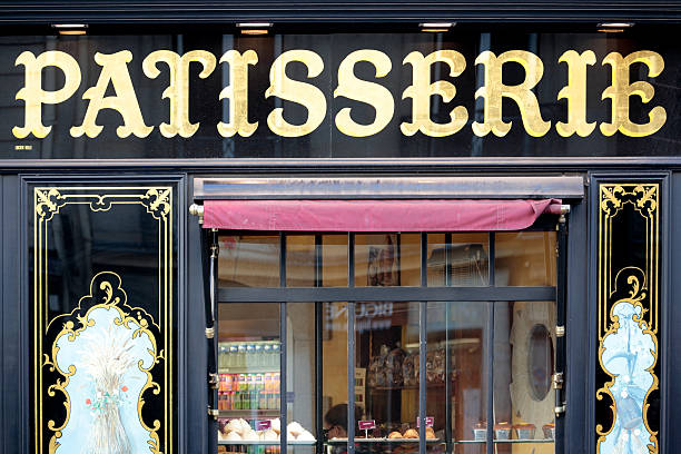 Paris, France - September 24, 2013: Traditional elegant Patisserie shop in the St. Germain district of Paris