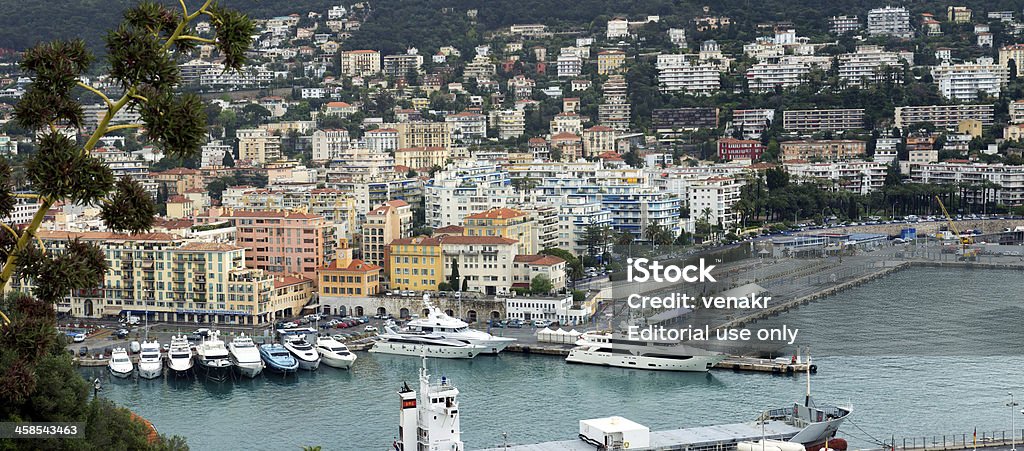 Vista panorámica del puerto de Niza - Foto de stock de Agua libre de derechos