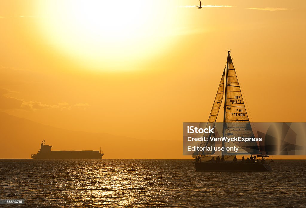 Bahía de Manila al atardecer - Foto de stock de Agua libre de derechos