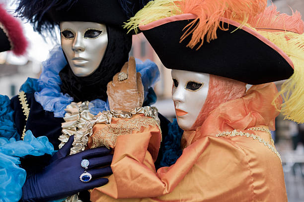 máscara de carnaval de veneza - venice italy flash - fotografias e filmes do acervo