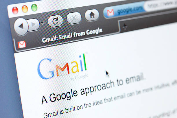 gmail página web - gmail imagens e fotografias de stock
