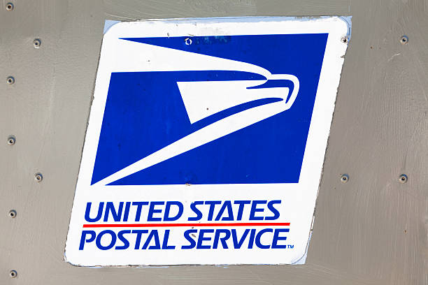 Key West, Florida, United States - March 20, 2011: Close up of sign of United States Postal Service in Key West, Florida, USA.