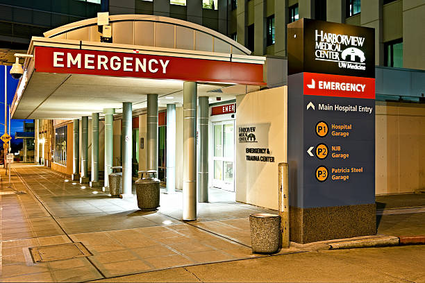 Harborview Medical Center Emergency stock photo