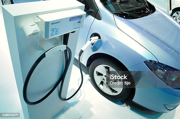 Charging Renault Fluence Stock Photo - Download Image Now - Battery, Battery Charger, Belgium