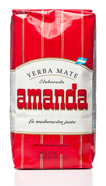 amanda yerba mate paquete - yerba mate package hot drink food fotografías e imágenes de stock