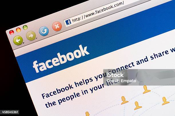 Facebook Strona Sieci Społecznościowe - zdjęcia stockowe i więcej obrazów Bez ludzi - Bez ludzi, Fotografika, Horyzontalny
