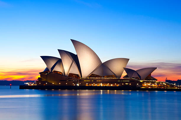 de la ópera de sydney en australia - sydney australia sydney opera house australia sydney harbor fotografías e imágenes de stock