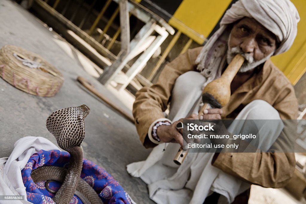 Indian Schlangenbeschwörer - Lizenzfrei Aktiver Lebensstil Stock-Foto