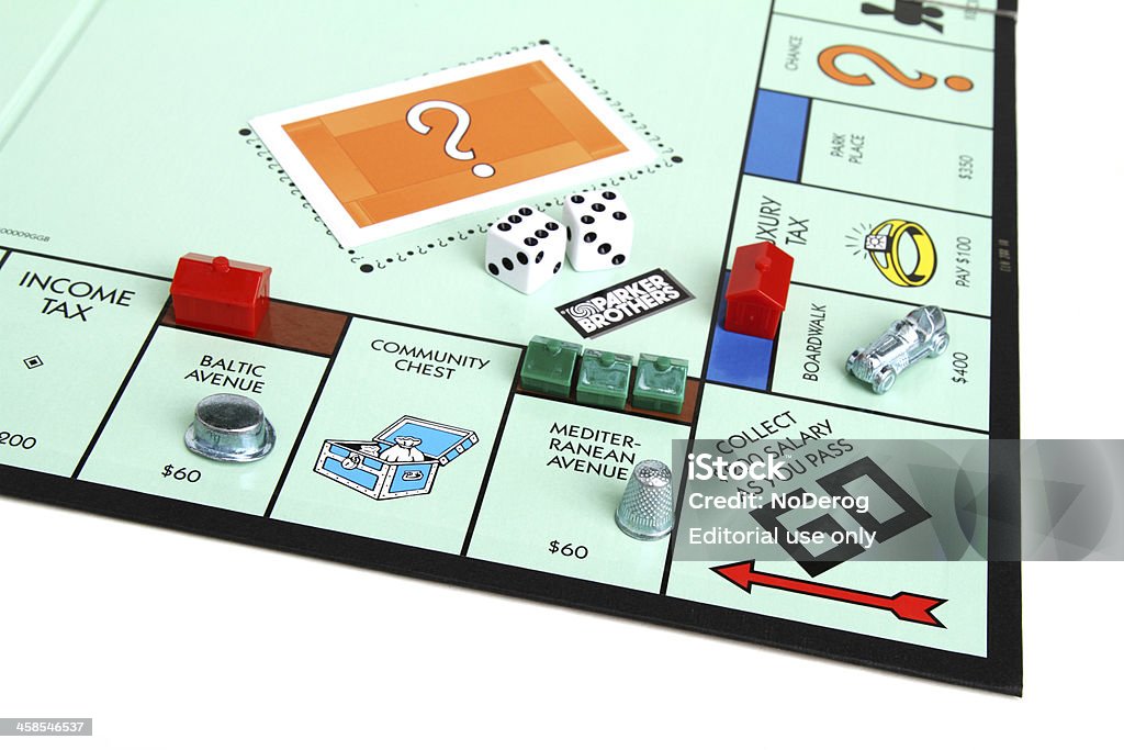 Monopolu gra z Go square i sztuk - Zbiór zdjęć royalty-free (Monopoly)