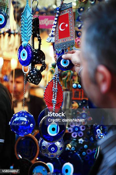 Nazar Boncuk Good Luck Eye Stock Photo - Download Image Now - Anklet, Bazaar Market, Bizarre