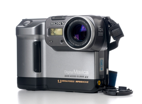 Miami, USA - December 7, 2011: Sony Digital Mavica FD88. Sony Digital Mavica is a discontinued brand of digital cameras that record onto 3.5\