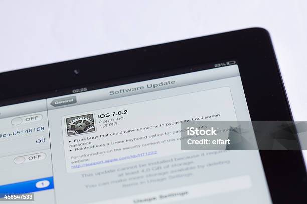 Ecrã No Apple Ipad - Fotografias de stock e mais imagens de Atualização de software - Atualização de software, Computador, Comunicação