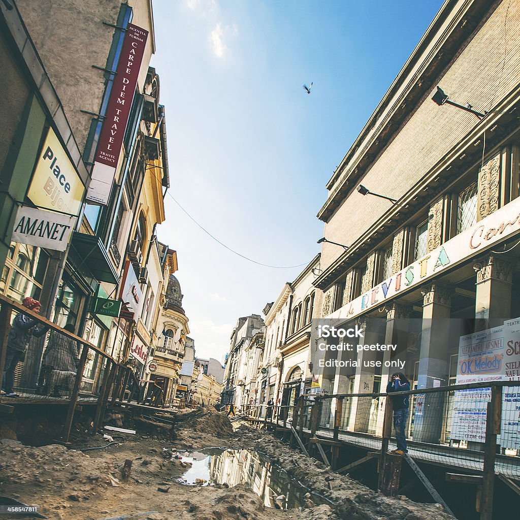 Rues de Bucarest. - Photo de A l'abandon libre de droits