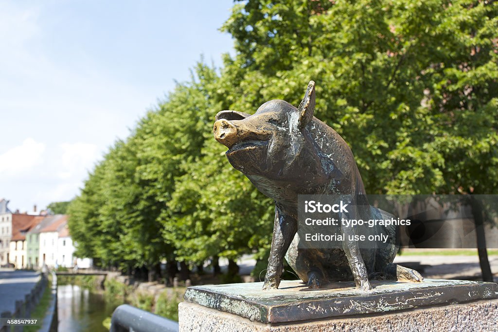 Riendo cerdo - Foto de stock de Alemania libre de derechos