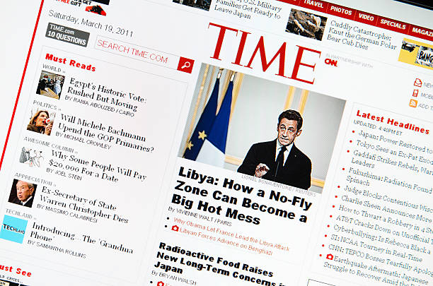 www.time.com page principale - osama bin laden photos et images de collection