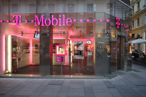 Vienna, Austria - September 4, 2011: T-Mobile store on September 4, 2011 in Vienna.  As of 2011, T-Mobile (founded 1990) is among top 20 wireless communication providers worldwide (150m subscribers).