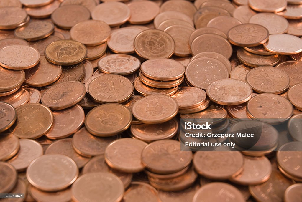 Centavos canadense - Foto de stock de Canadá royalty-free