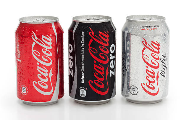 Coca Cola Products Trebnje, Slovenia, - June 4, 2011: Coca Cola products isolated on white background with shadow. coke zero photos stock pictures, royalty-free photos & images