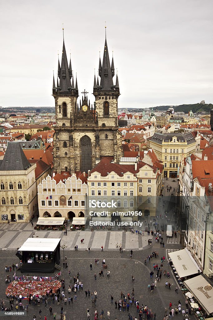 Church of Our Lady przed Týn. Praga. - Zbiór zdjęć royalty-free (Antyczny)