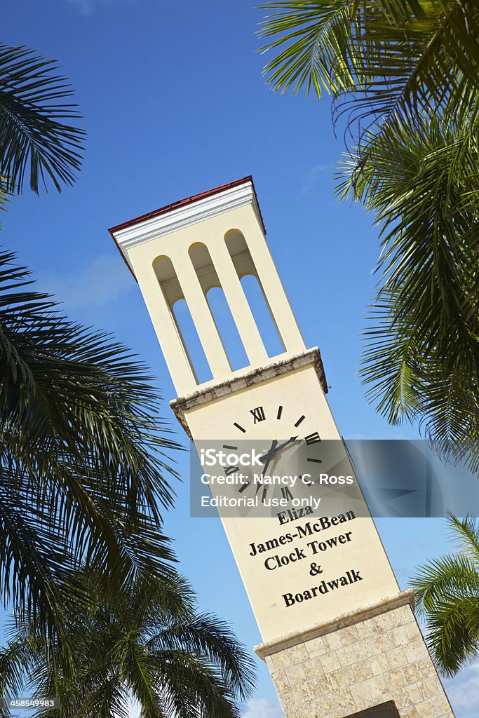 Eliza James-den McBean Clock Tower, St. Croix, Amerikanische Jungferninseln - Lizenzfrei Alt Stock-Foto