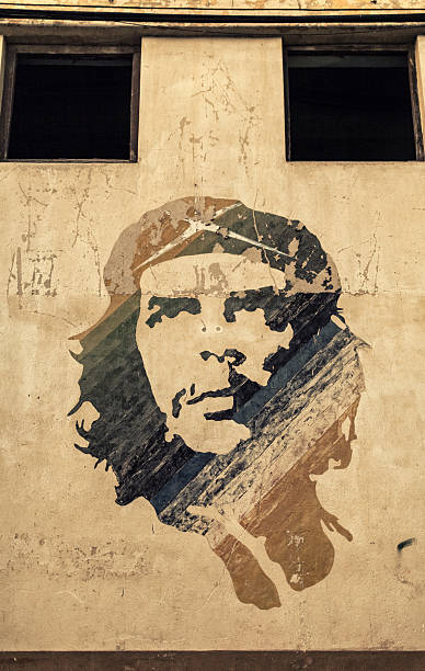 Painted Propaganda On The Wall Of Che Guevara Stock Photo - Download Image  Now - Che Guevara, Cuba, Facade - iStock