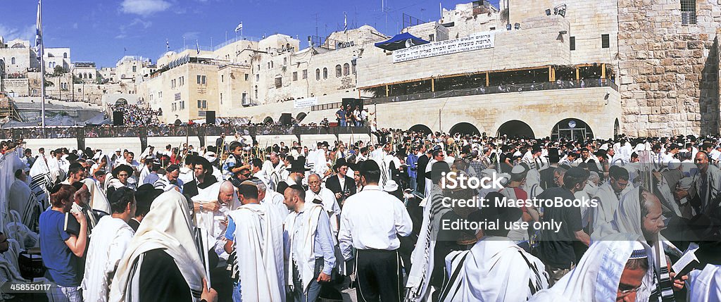 Sukkot festival Judaico em Jerusalém - Royalty-free Bíblia Foto de stock