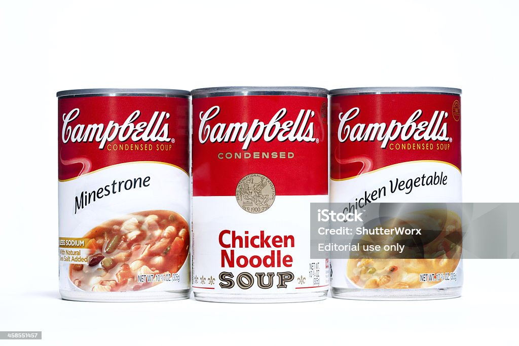 Campbell la sopa - Foto de stock de Lata - Recipiente libre de derechos
