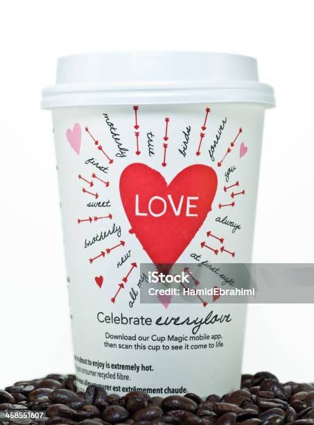 Starbucks Valentines Day Cup Stock Photo - Download Image Now - Cup, Starbucks, Brand Name
