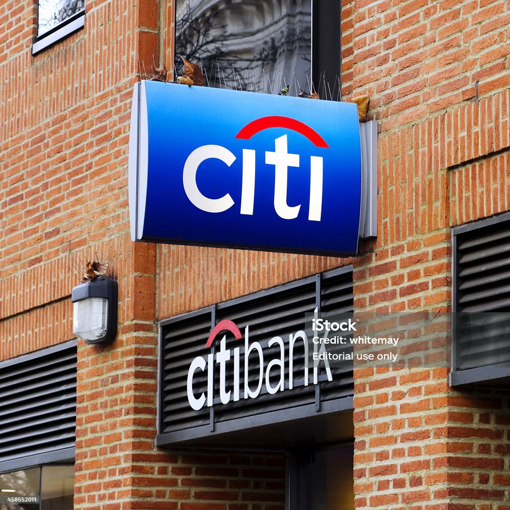 CitiBank-Señales - Foto de stock de Citibank libre de derechos